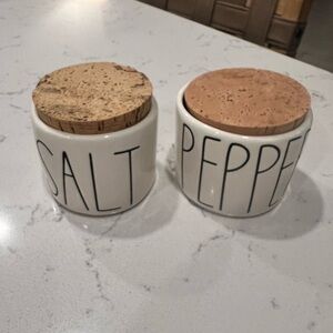 Boutique Salt and Pepper Cellars w/ Cork Tops
